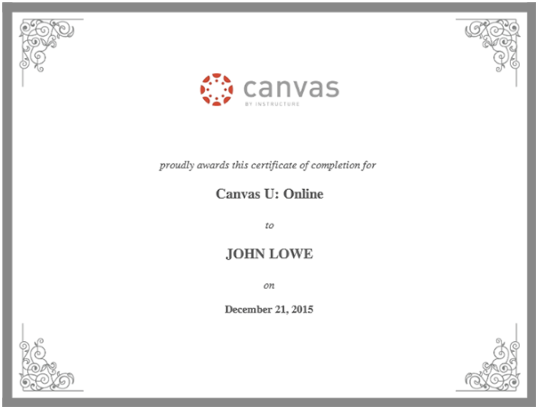 Certificate Version 1